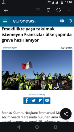 FRANSIZLAR 62 YAŞINDA EYT OLMAMAK İÇİN GENEL GREVE GİDİYOR