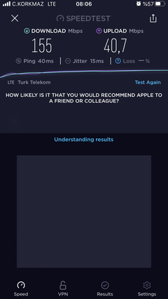 TÜM OPERATÖRLER 4,5G HIZ TESTİ [ANA KONU] 5G YE DOĞRU ADIM ADIM