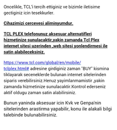 TCL PLEX [ANA KONU]