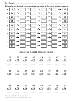 İLKOKULLAR İÇİN ETKİNLİK TEST VE UYGULAMALAR