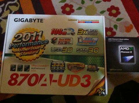 SATILMISTIR.. Garantili x4 965 + Gigabyte 870a-UD3 FULL KUTULU-SORUNSUZ SET
