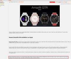Huami Amazfit GTR akıllı saati 74 güne kadar kullanım süresi sunabiliyor