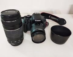 Canon 600D body,18-55 ve 75-300 Zoom lens + Ekstralar