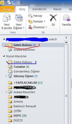  OUTLOOK 2010 DA GELEN KUTUSUNU NASIL DEĞİŞTİREBİLİRM ?