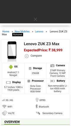 Lenovo Zuk Z2/Z2 Pro Ana Konu