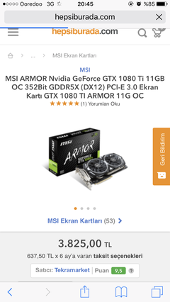 Mining için topladığım sistem- MSI GTX 1080 Ti Armor