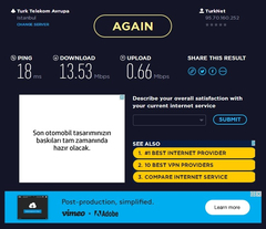 Hattım vdsl olmadı işin içinden çıkamadım