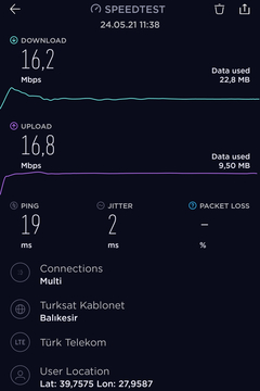 TÜM OPERATÖRLER 4,5G HIZ TESTİ [ANA KONU] 5G YE DOĞRU ADIM ADIM