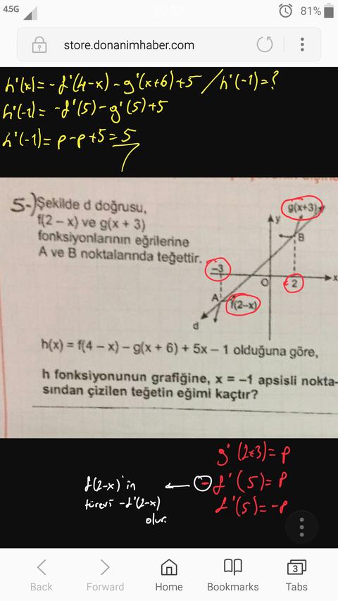 Türev(geometrik yorum)