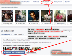  Facebook beğendiğiniz foto ve yorumları arkadaşlarımın görmesini engellemek K.ÇÖZÜM