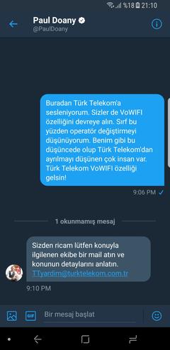 VoWifi Turk Telekom