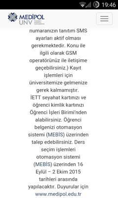  ## MEDİPOL ÜNİVERSİTESİ 2015 GİRİŞLİLER ##