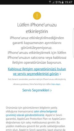  iphone 6 avrupa cihazi garanti nasil baslatilir?