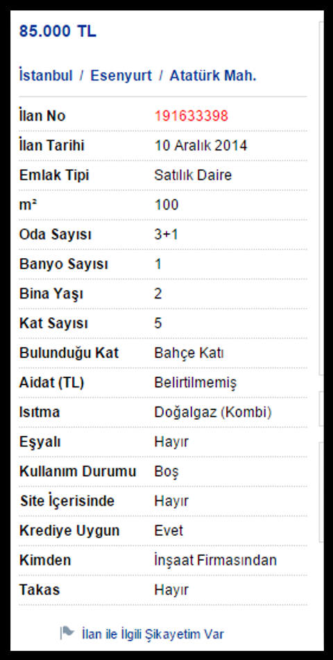 sahibinden.com ilan ekleme mantığı