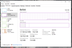 Aşırı 8 GB RAM kullanımı (her yolu denedim)