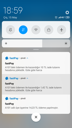 A101 fastpay ile alt limitsiz 10 TL hediye :)