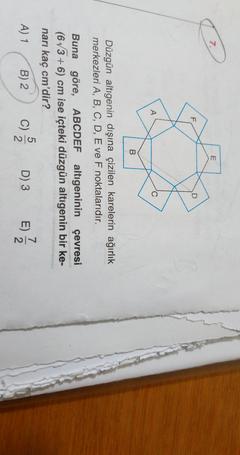 2 adet geometri sorusu