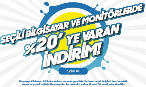 Vatan Bilgisayar KDV İndirimi  (28 -29 Kasım 2019)