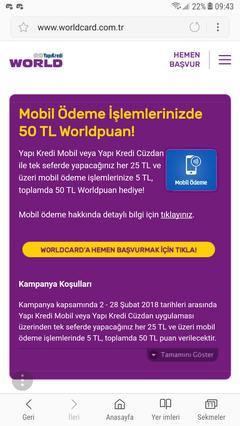 Yapıkredi şubat 2018 mobil ödeme kampanyası - 25/5