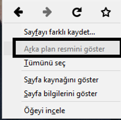  Firefox 'Arkaplan resmini göster' seçeneği çalışmıyor!