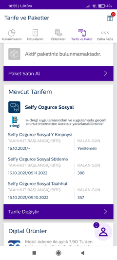 TÜRK TELEKOM ÖZGÜRCE SELFY SINIRSIZ SOSYAL MEDYALI [[Ana Konu]]