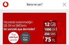 Vodafone 20 GB 99₺