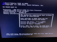 Boot failure