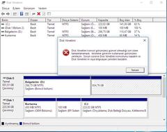 Dahili HDD ayrılmış bölüm görünmüyor