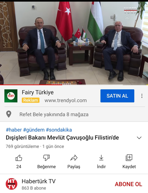 Arap ülkeleri ziyaretlerinde Türk Bayrağı
