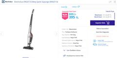 Electrolux ERGO13 Dikey Şarjlı Süpürge [395 TL]