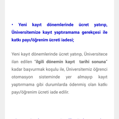 Üniversiteye kayıt olamadım,yatırdığım harcı geri vermiyorlar