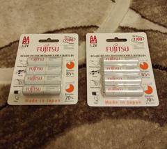 Sıfır Fujitsu 1900mAH AA 4&#39;lü kartela  şarlı pil. Made in JAPAN