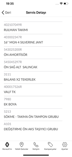 Araba- kilometre ve hasar kaydı sorunsalı