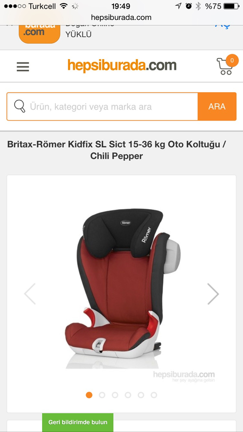 Oto koltuğu önerisi (15-36kg-isofixli)