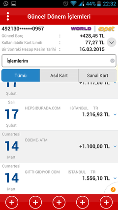  kredi kartı sorusu limit bakiye