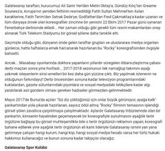  Galatasaraydan kamuoyuna bilgilendirme .