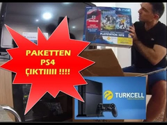 video PS4 PAKET AÇILIŞI Turkcell Sony Playstation 4 oyun konsolu dağıtmış bende aldım 