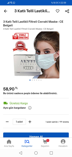 Ak-Yel 3 Katlı maske, Güncellendi