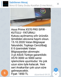 ASUS PRIME X570-PRO .....1385.00TL