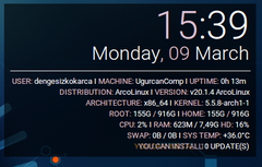 Arcolinux Conky Bug