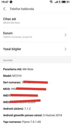 MEIZU M6 NOTE ANA KONU & KULLANICILARI KULÜBÜ