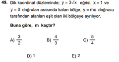  matematiği iyi olanlar!  şu soruyu çözer misiniz?