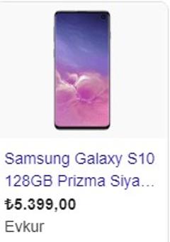 Samsung Galaxy S10 Evkur