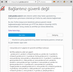 Güvenli İnternet Yandex Servislerini Engelliyor