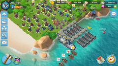 65. Seviye boom beach 1000 elmaslı full satlık