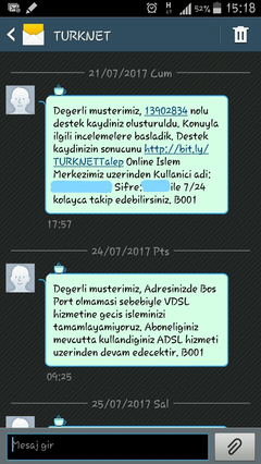 Verilemeyen hizmete 33 lira fatura kesilmesi