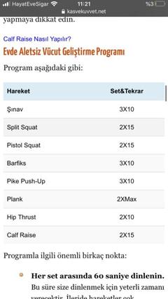 Evde aletsiz antrenman yaparken aşırı zorlanmak