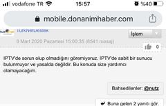 Türknet destek iptv'ye yasal değil diyor! -yayın engeli-