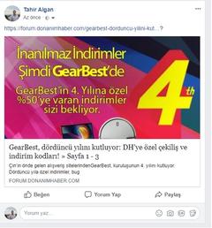 [Kazananlar belli oldu] GearBest, dördüncü yılını kutluyor: DH’ye özel çekiliş ve indirim kodları!