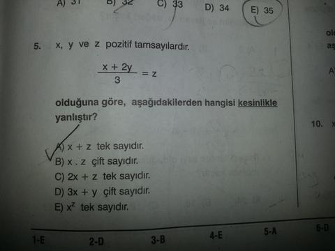 Mat1:Temel Kavramlar Sorular -ISC-